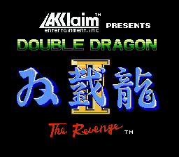 Double Dragon II: The Revenge title screenshot